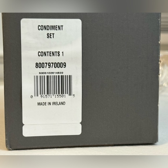 Set of 2 Waterford Crystal Condiment Set - Two Bowls 3 in Diameter NEW in Box - Picture 10 of 16